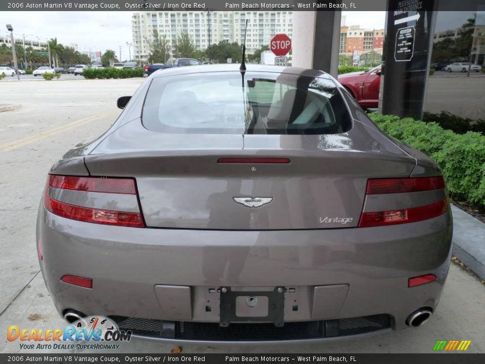 2006 Aston Martin V8 Vantage Coupe Oyster Silver / Iron Ore Red Photo #5