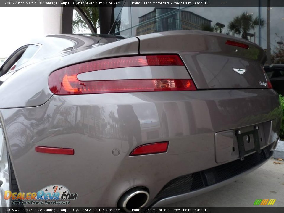 2006 Aston Martin V8 Vantage Coupe Oyster Silver / Iron Ore Red Photo #6
