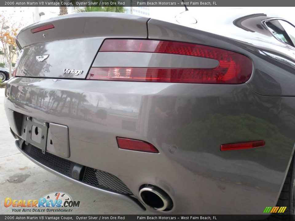 2006 Aston Martin V8 Vantage Coupe Oyster Silver / Iron Ore Red Photo #7
