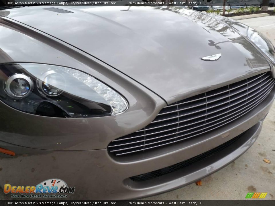 2006 Aston Martin V8 Vantage Coupe Oyster Silver / Iron Ore Red Photo #9