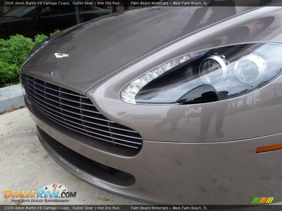 2006 Aston Martin V8 Vantage Coupe Oyster Silver / Iron Ore Red Photo #10