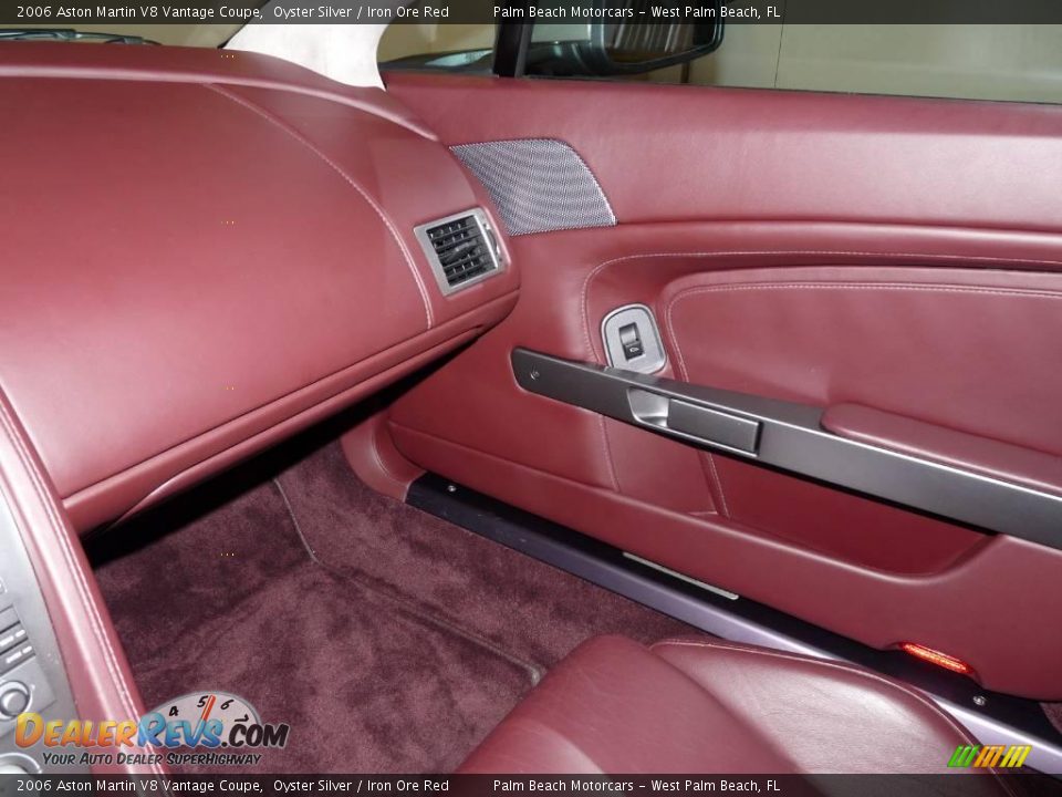 2006 Aston Martin V8 Vantage Coupe Oyster Silver / Iron Ore Red Photo #23