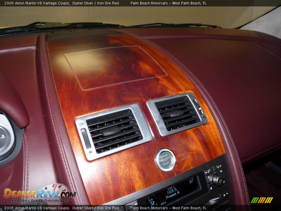 2006 Aston Martin V8 Vantage Coupe Oyster Silver / Iron Ore Red Photo #24