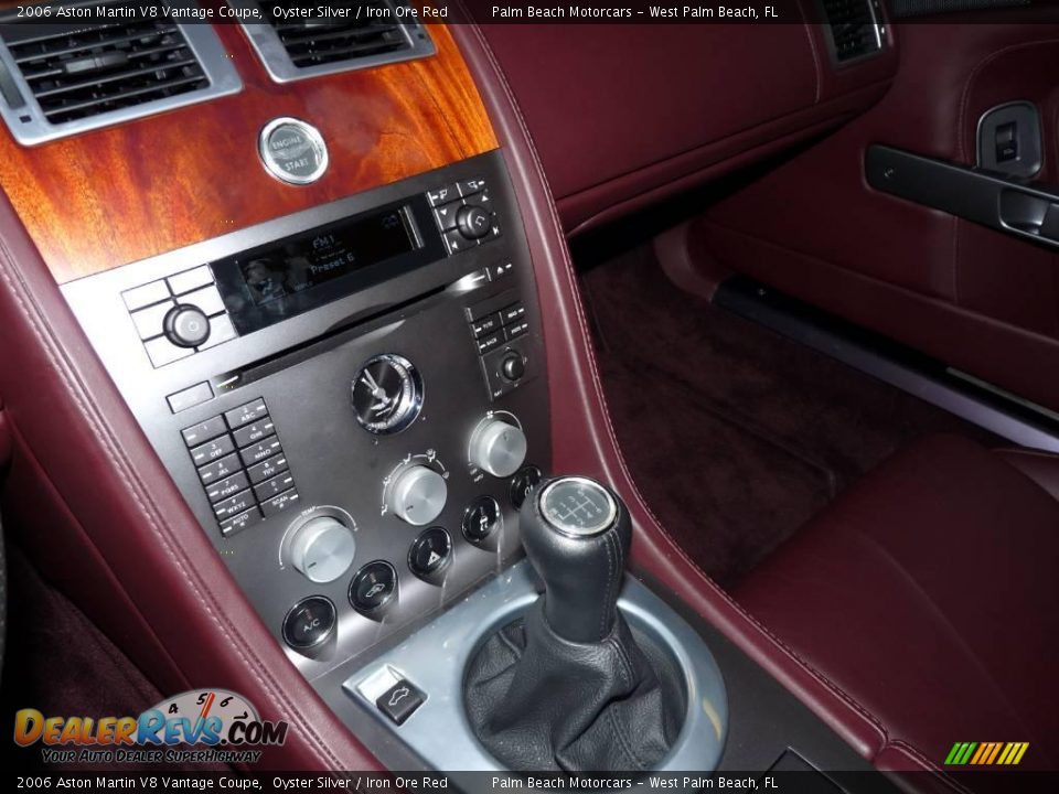 2006 Aston Martin V8 Vantage Coupe Oyster Silver / Iron Ore Red Photo #25