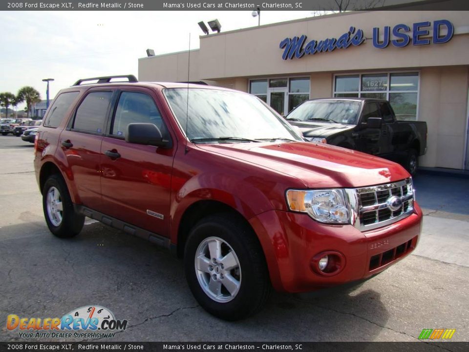 2008 Ford Escape XLT Redfire Metallic / Stone Photo #2