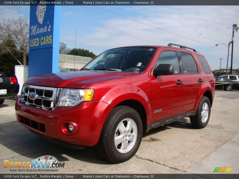 2008 Ford Escape XLT Redfire Metallic / Stone Photo #4