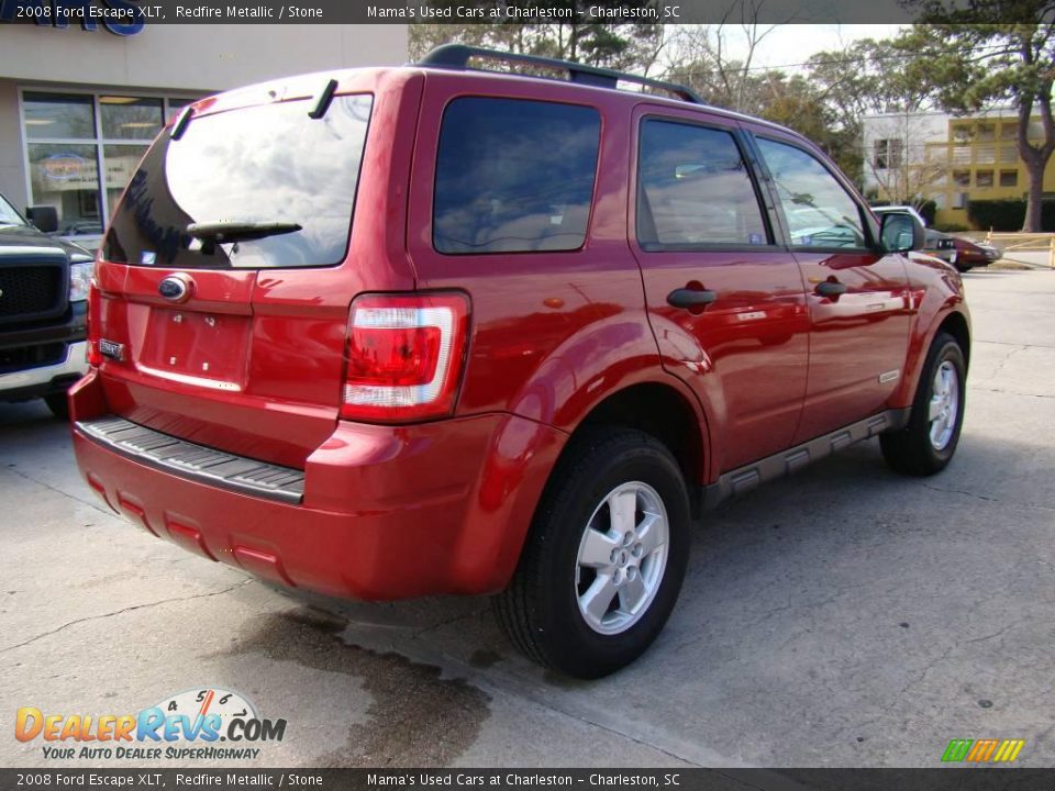 2008 Ford Escape XLT Redfire Metallic / Stone Photo #8
