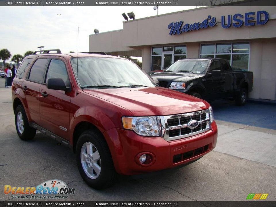 2008 Ford Escape XLT Redfire Metallic / Stone Photo #10
