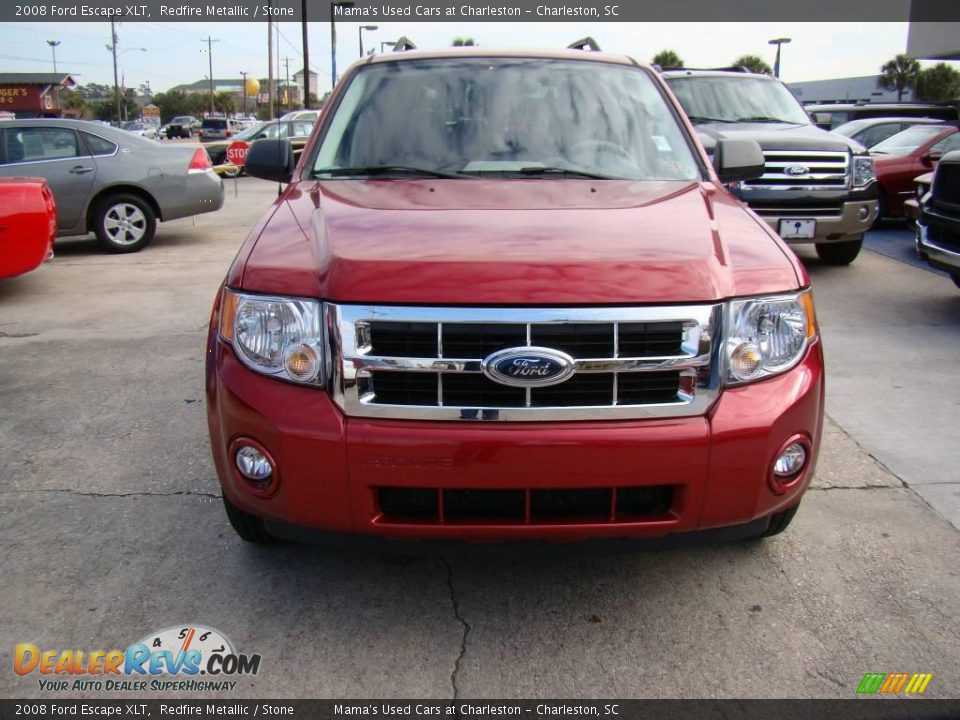 2008 Ford Escape XLT Redfire Metallic / Stone Photo #11