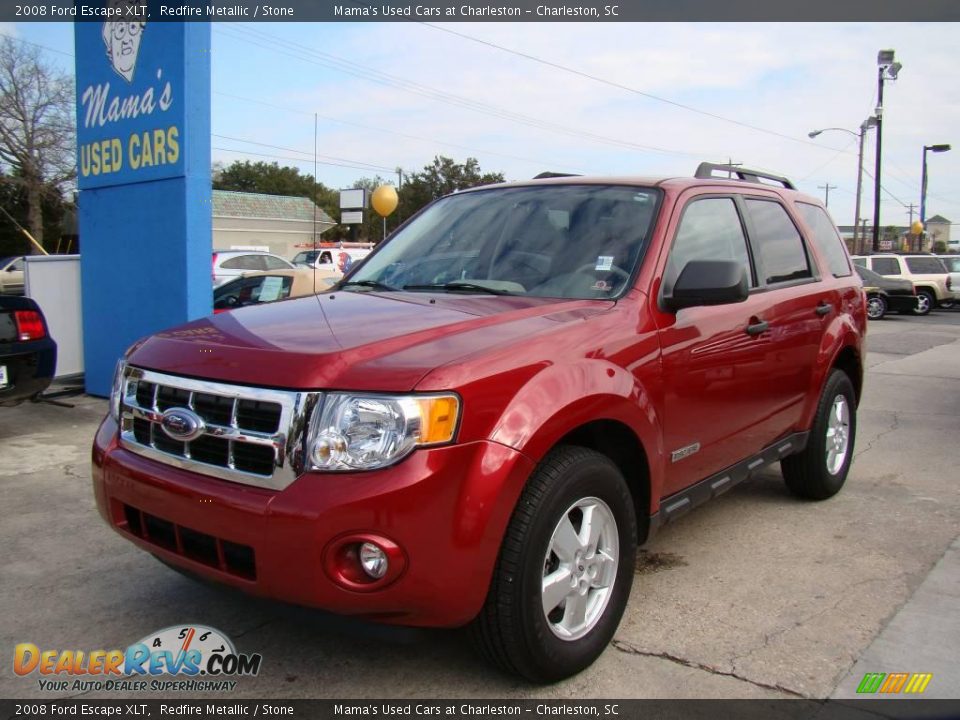 2008 Ford Escape XLT Redfire Metallic / Stone Photo #12