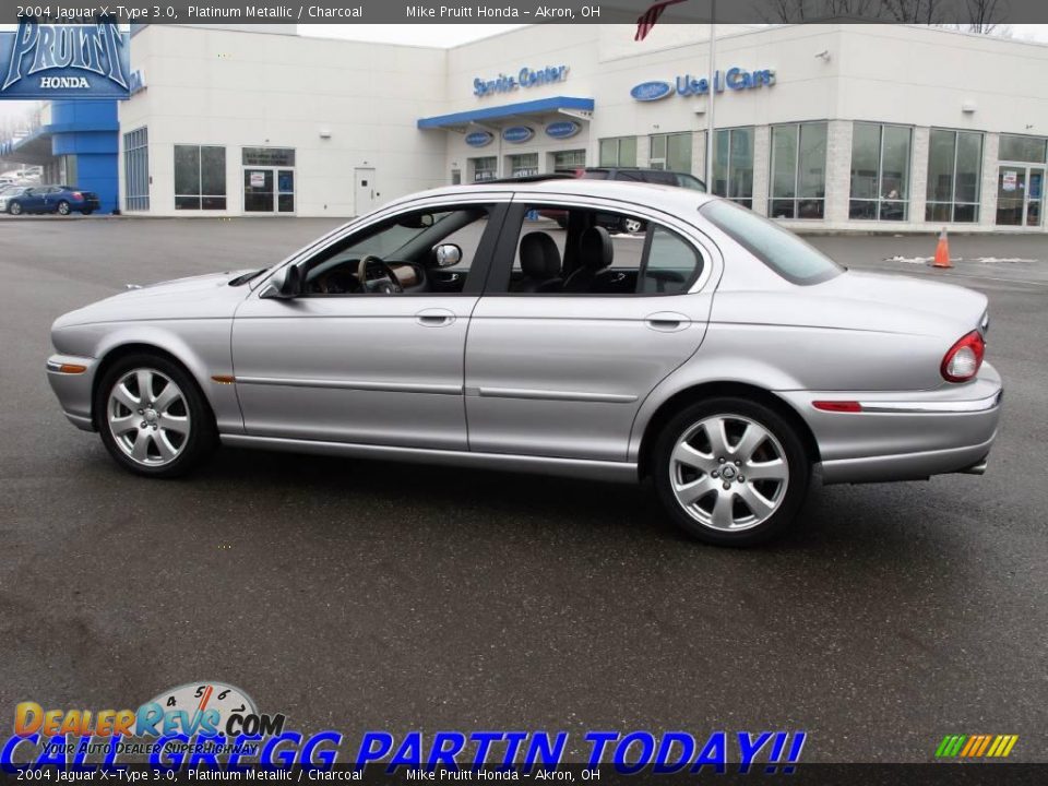 2004 Jaguar X-Type 3.0 Platinum Metallic / Charcoal Photo #1