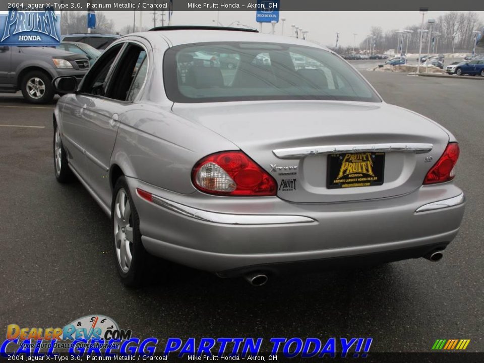 2004 Jaguar X-Type 3.0 Platinum Metallic / Charcoal Photo #2