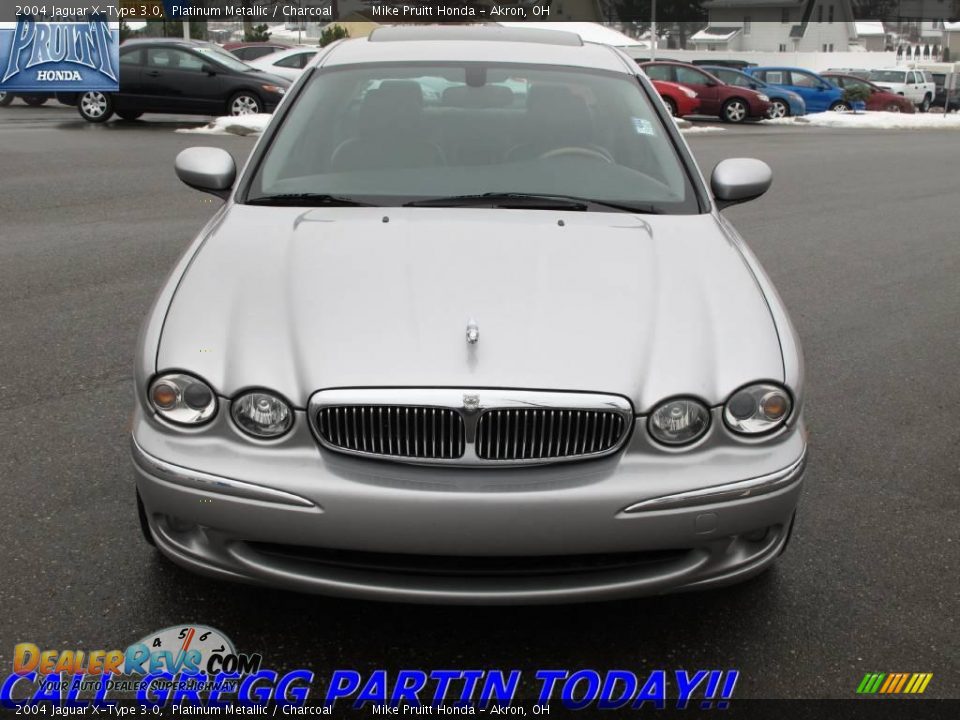 2004 Jaguar X-Type 3.0 Platinum Metallic / Charcoal Photo #4