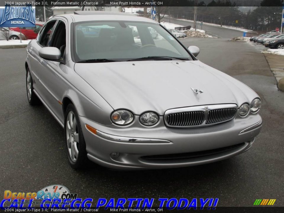 2004 Jaguar X-Type 3.0 Platinum Metallic / Charcoal Photo #5