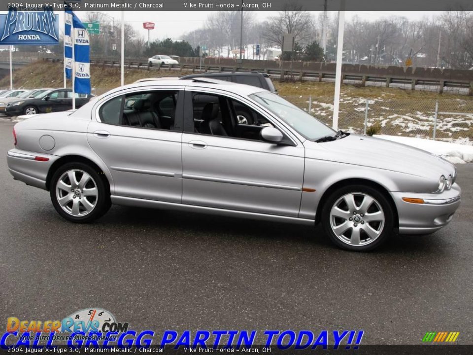 2004 Jaguar X-Type 3.0 Platinum Metallic / Charcoal Photo #6