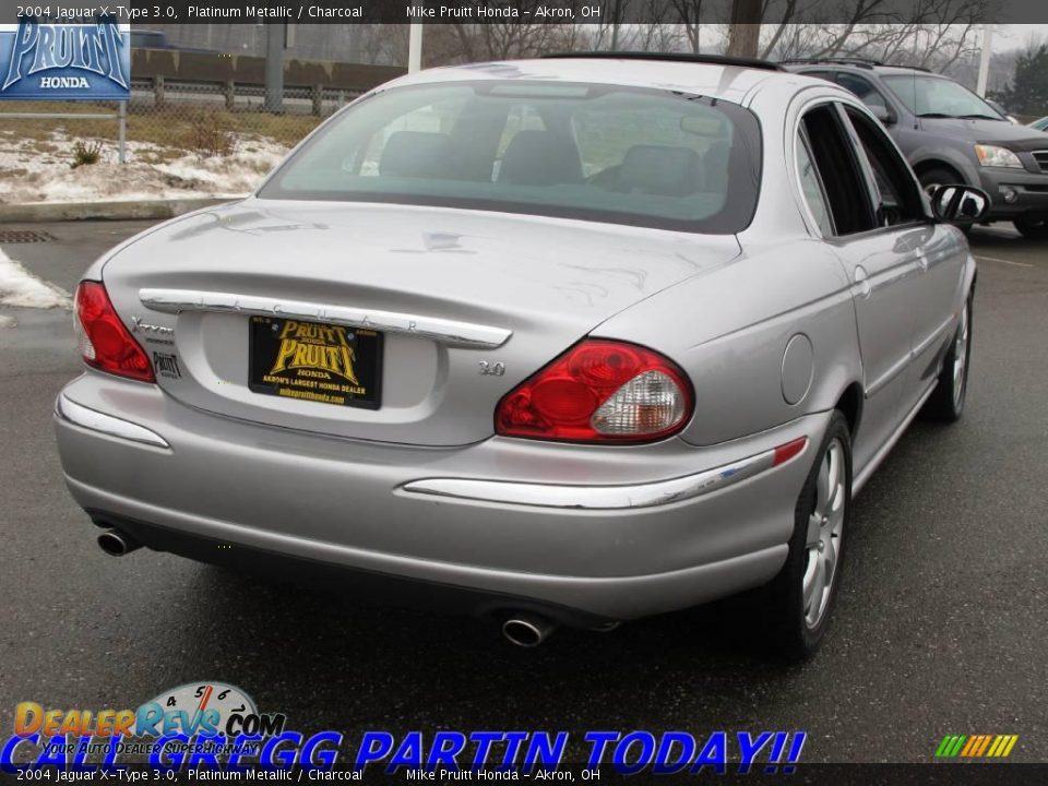 2004 Jaguar X-Type 3.0 Platinum Metallic / Charcoal Photo #7