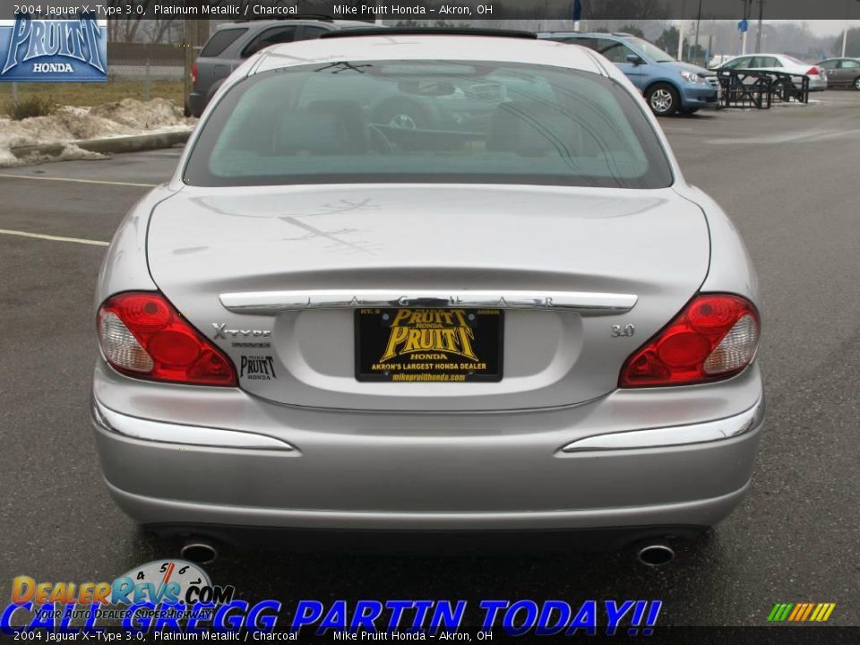 2004 Jaguar X-Type 3.0 Platinum Metallic / Charcoal Photo #8