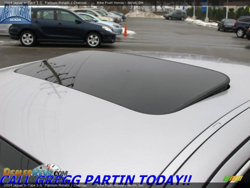 2004 Jaguar X-Type 3.0 Platinum Metallic / Charcoal Photo #9