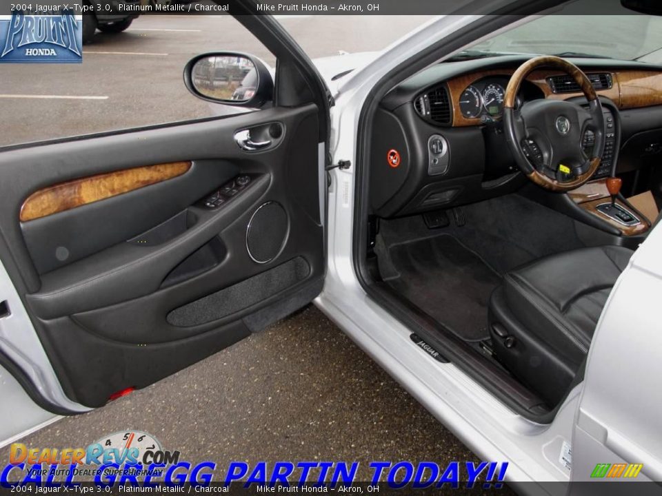 2004 Jaguar X-Type 3.0 Platinum Metallic / Charcoal Photo #11