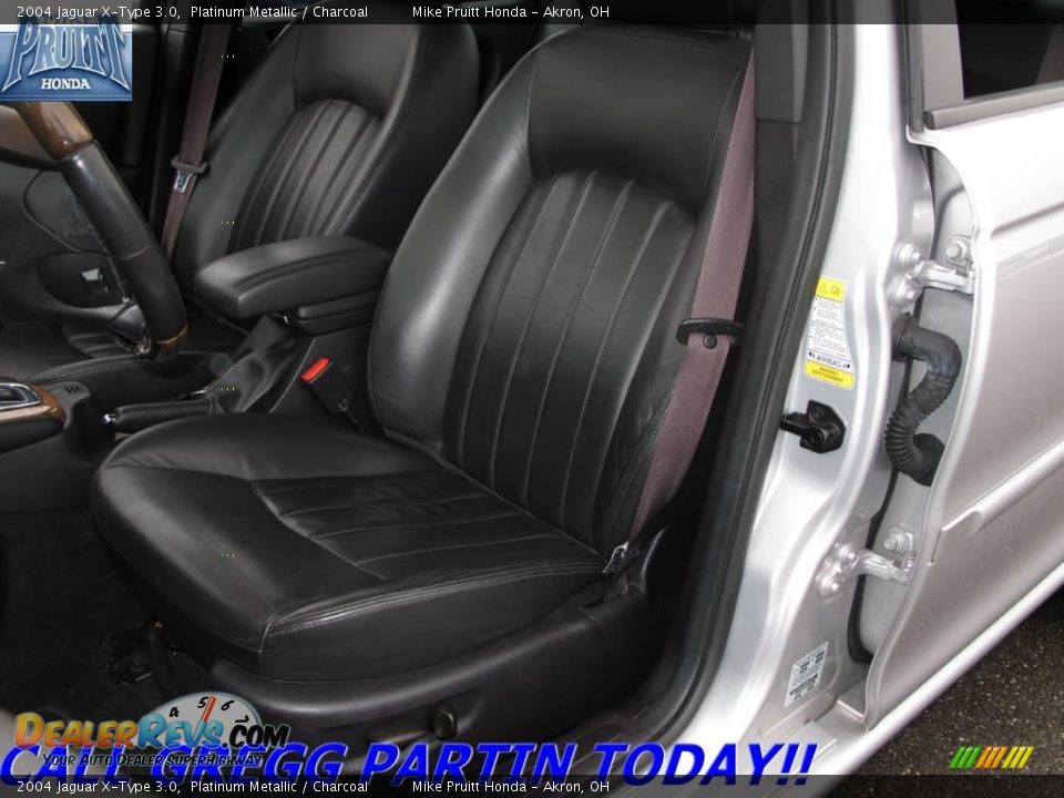 2004 Jaguar X-Type 3.0 Platinum Metallic / Charcoal Photo #12