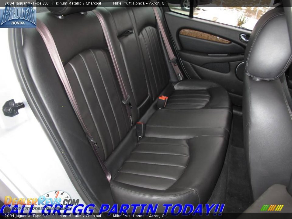 2004 Jaguar X-Type 3.0 Platinum Metallic / Charcoal Photo #14