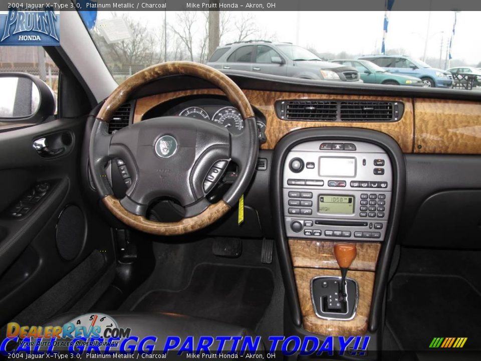 2004 Jaguar X-Type 3.0 Platinum Metallic / Charcoal Photo #16