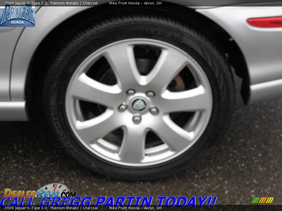 2004 Jaguar X-Type 3.0 Platinum Metallic / Charcoal Photo #27