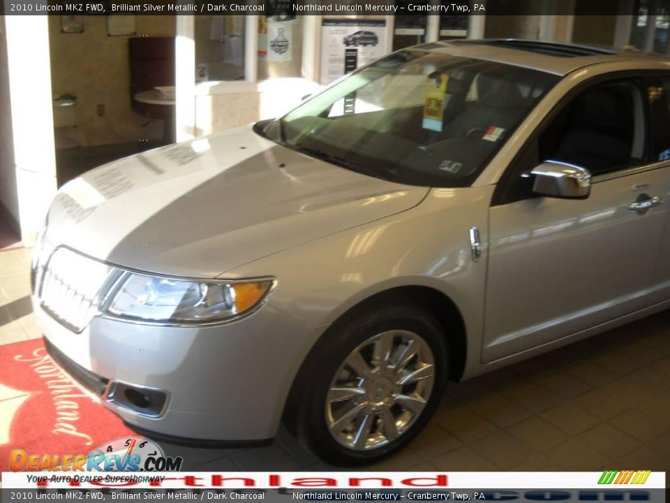 2010 Lincoln MKZ FWD Brilliant Silver Metallic / Dark Charcoal Photo #8
