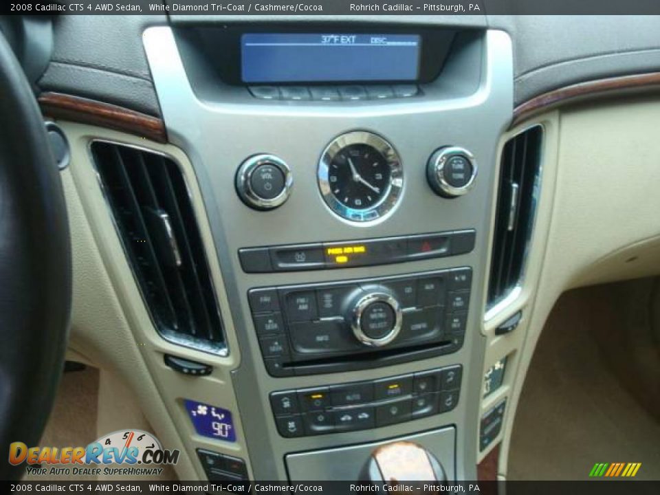 2008 Cadillac CTS 4 AWD Sedan White Diamond Tri-Coat / Cashmere/Cocoa Photo #18