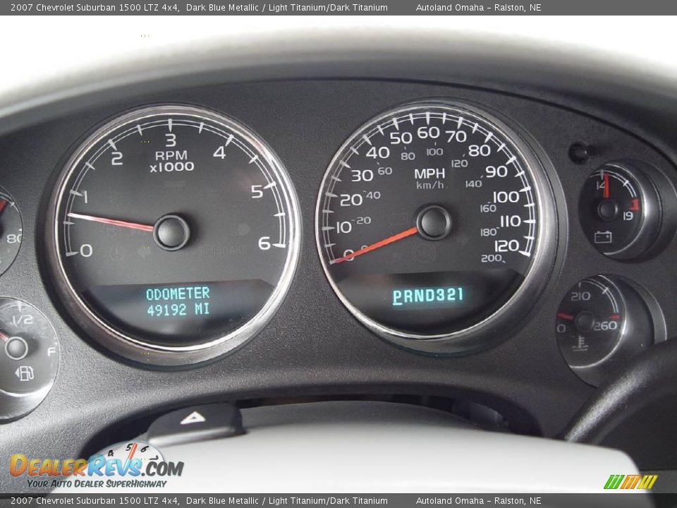 2007 Chevrolet Suburban 1500 LTZ 4x4 Dark Blue Metallic / Light Titanium/Dark Titanium Photo #13