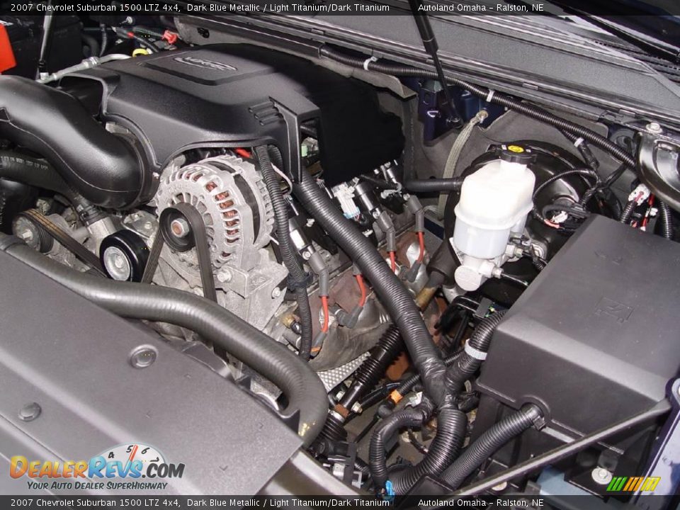 2007 Chevrolet Suburban 1500 LTZ 4x4 Dark Blue Metallic / Light Titanium/Dark Titanium Photo #28