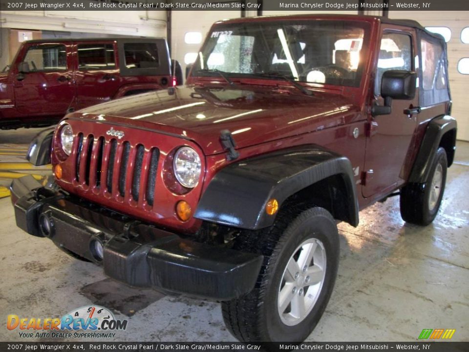 2007 Jeep Wrangler X 4x4 Red Rock Crystal Pearl / Dark Slate Gray/Medium Slate Gray Photo #1