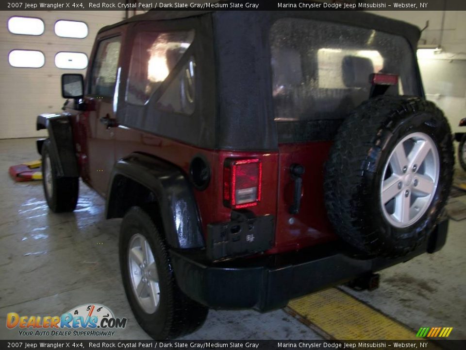 2007 Jeep Wrangler X 4x4 Red Rock Crystal Pearl / Dark Slate Gray/Medium Slate Gray Photo #3