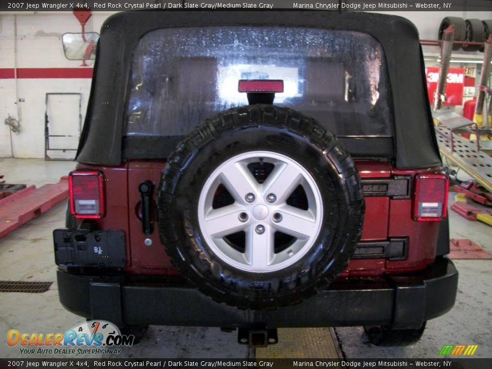2007 Jeep Wrangler X 4x4 Red Rock Crystal Pearl / Dark Slate Gray/Medium Slate Gray Photo #4