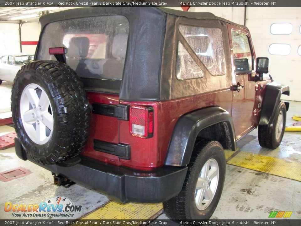 2007 Jeep Wrangler X 4x4 Red Rock Crystal Pearl / Dark Slate Gray/Medium Slate Gray Photo #5