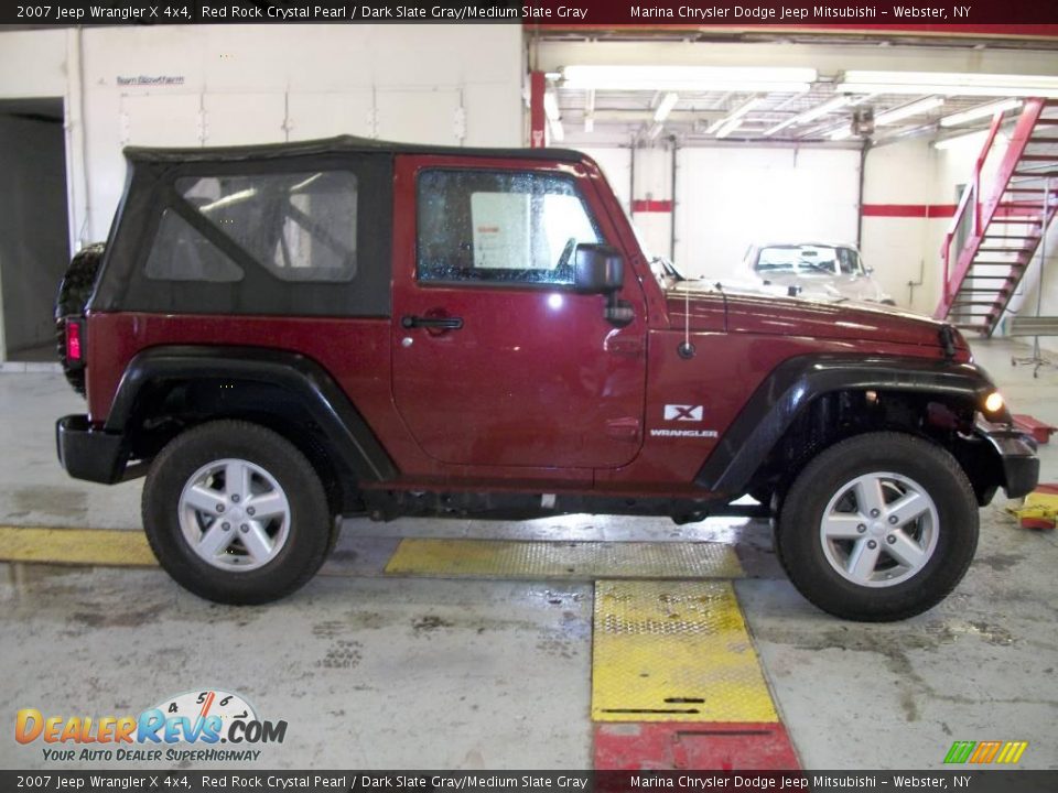2007 Jeep Wrangler X 4x4 Red Rock Crystal Pearl / Dark Slate Gray/Medium Slate Gray Photo #6