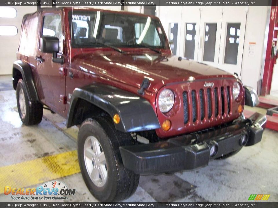 2007 Jeep Wrangler X 4x4 Red Rock Crystal Pearl / Dark Slate Gray/Medium Slate Gray Photo #7
