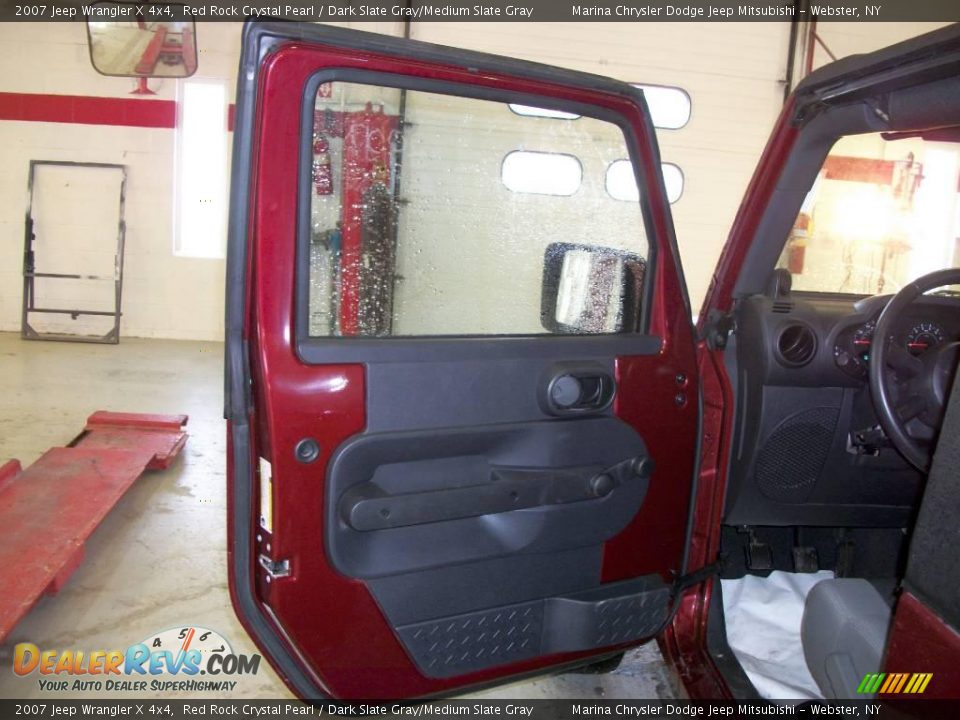 2007 Jeep Wrangler X 4x4 Red Rock Crystal Pearl / Dark Slate Gray/Medium Slate Gray Photo #9