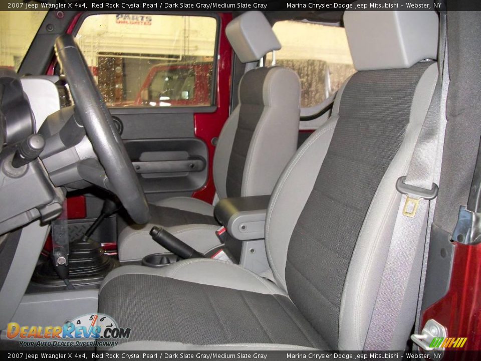 2007 Jeep Wrangler X 4x4 Red Rock Crystal Pearl / Dark Slate Gray/Medium Slate Gray Photo #10