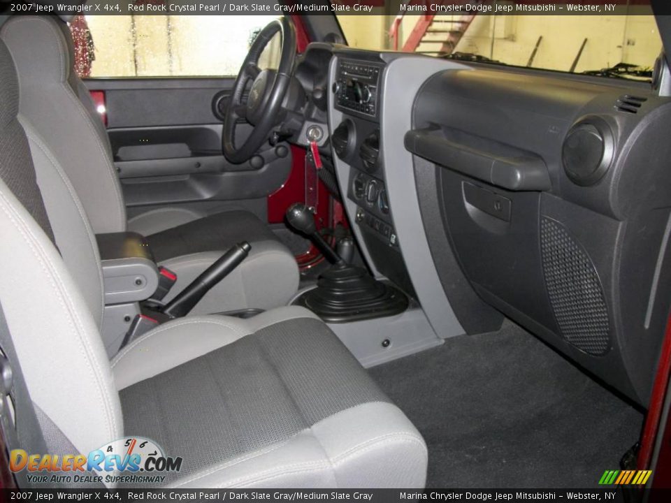 2007 Jeep Wrangler X 4x4 Red Rock Crystal Pearl / Dark Slate Gray/Medium Slate Gray Photo #16