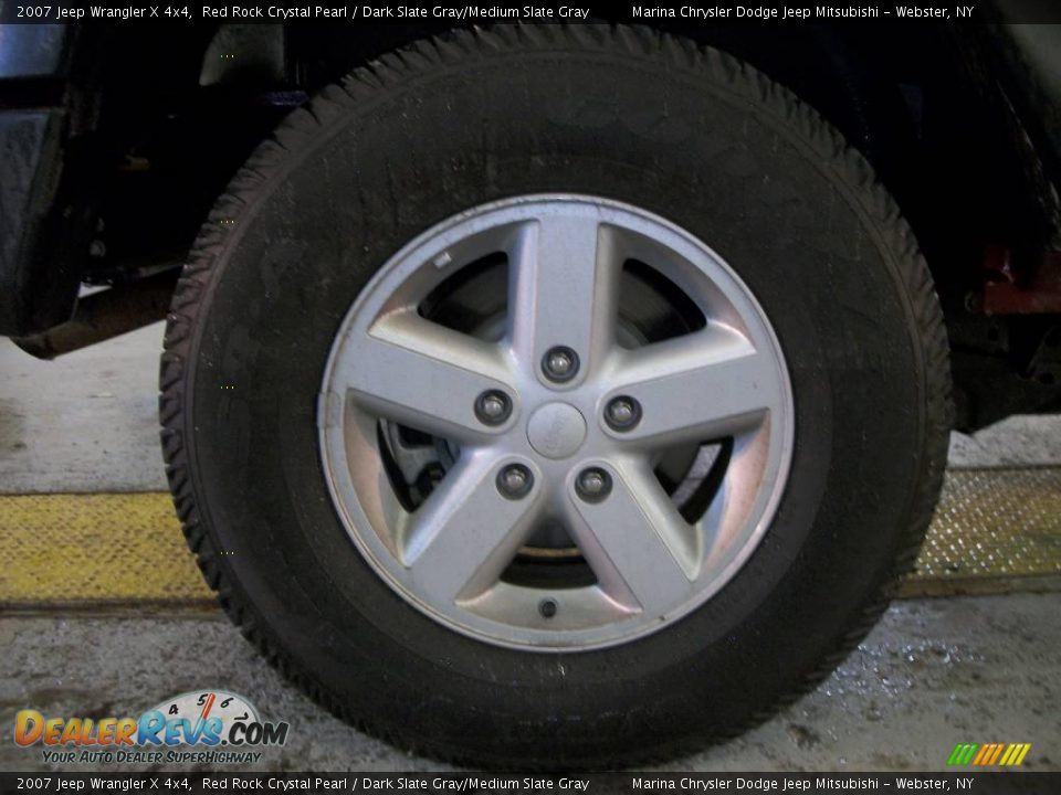 2007 Jeep Wrangler X 4x4 Red Rock Crystal Pearl / Dark Slate Gray/Medium Slate Gray Photo #17