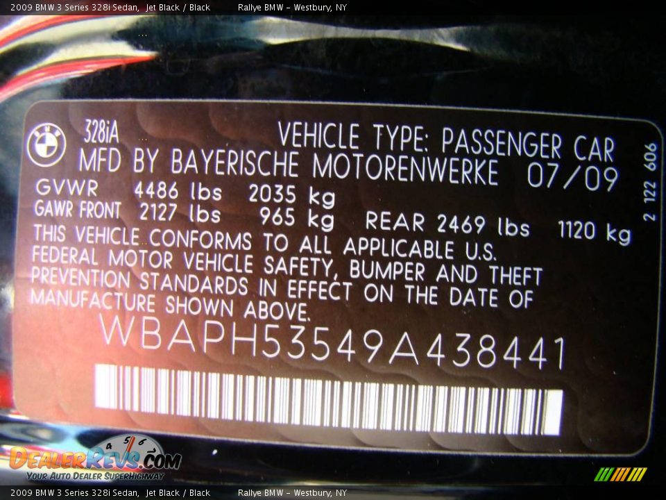 2009 BMW 3 Series 328i Sedan Jet Black / Black Photo #15