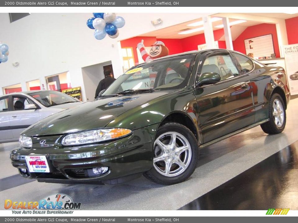 2000 Oldsmobile Alero GLS Coupe Meadow Green / Neutral Photo #1