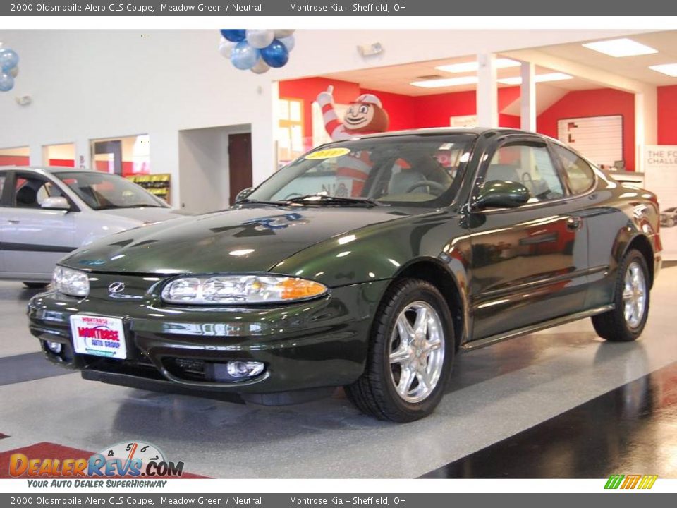 2000 Oldsmobile Alero GLS Coupe Meadow Green / Neutral Photo #2
