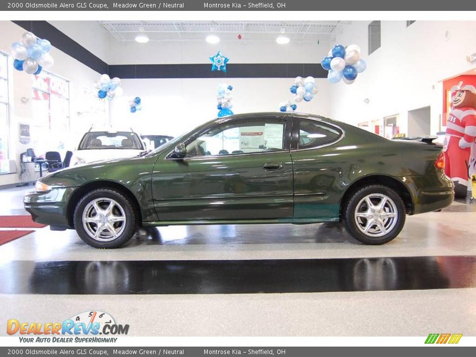 2000 Oldsmobile Alero GLS Coupe Meadow Green / Neutral Photo #3