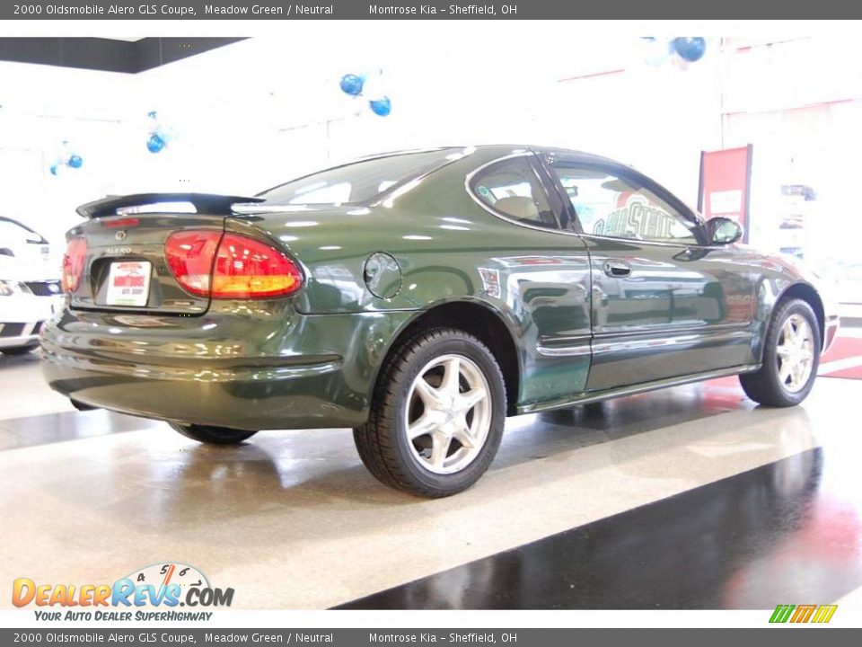 2000 Oldsmobile Alero GLS Coupe Meadow Green / Neutral Photo #7