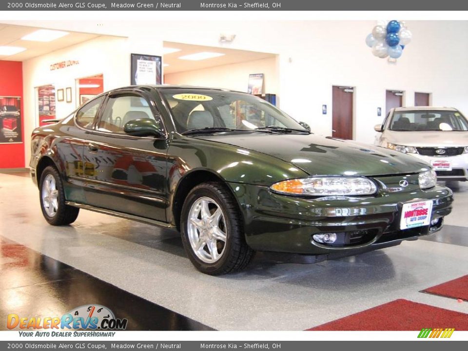 2000 Oldsmobile Alero GLS Coupe Meadow Green / Neutral Photo #9