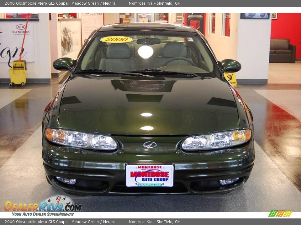 2000 Oldsmobile Alero GLS Coupe Meadow Green / Neutral Photo #10