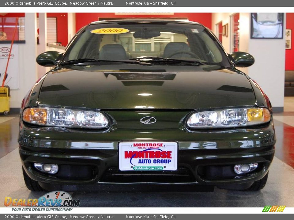 2000 Oldsmobile Alero GLS Coupe Meadow Green / Neutral Photo #11