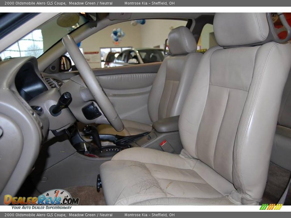 2000 Oldsmobile Alero GLS Coupe Meadow Green / Neutral Photo #15